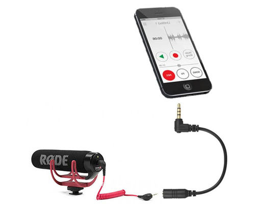 Andoer Kabel Converter Camera Microphone to Smartphone TRS to TRRS 3.5